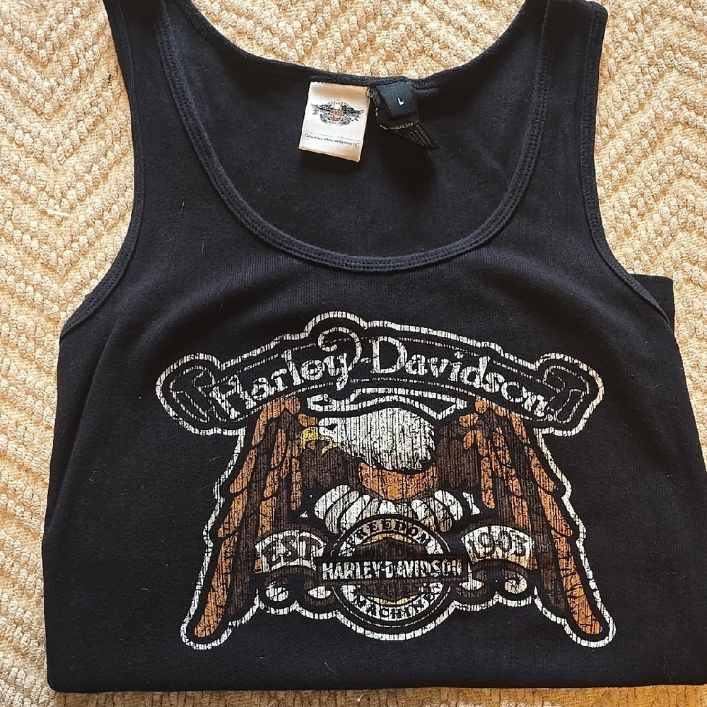 Harley-Davidson Black Graphic Tank Top